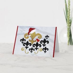 Weihnachtssankt-Liliengold und schwarze Karten