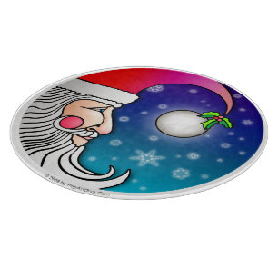 WEIHNACHTSsankt-MOND Glasschneiden-Bretter Schneidebrett