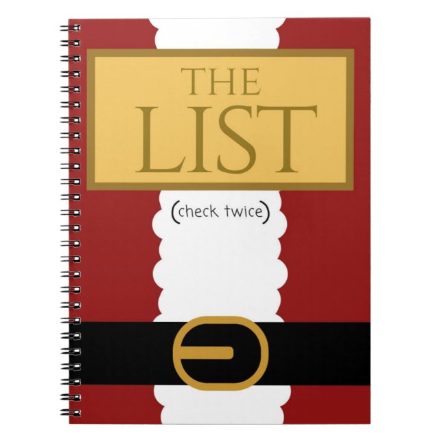 Weihnachtssankt-Notizbuch Notizblock (Vorderseite)