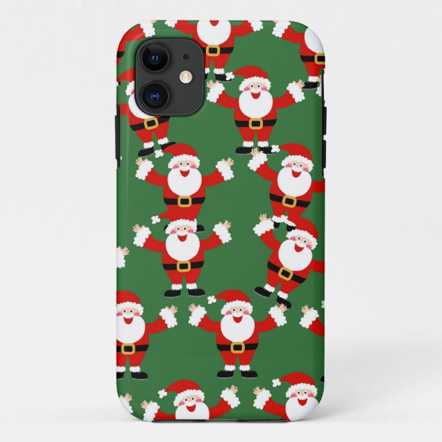 Weihnachtssankt-Tapete Case-Mate iPhone Hülle (Rückseite)