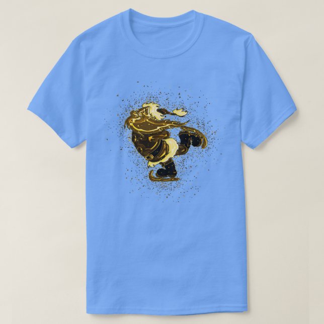 Weihnachtssanta Claus golden Gold T-Shirt (Design vorne)
