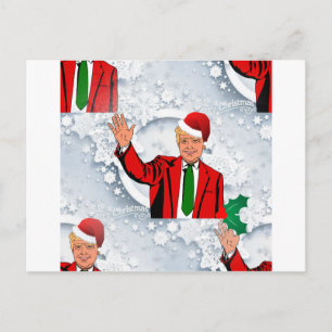 Weihnachtssanta Donald Trump Feiertagspostkarte