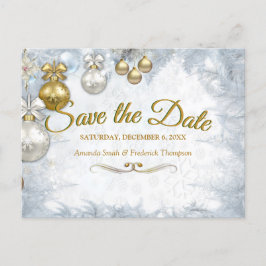 WeihnachtsSave the Date Ankündigungspostkarte