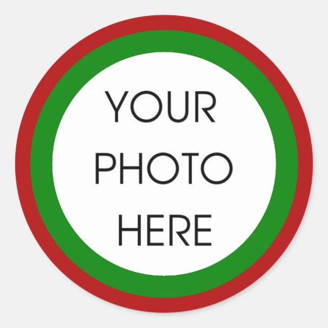 Weihnachtsschablonenaufkleber Runder Aufkleber (Vorderseite)