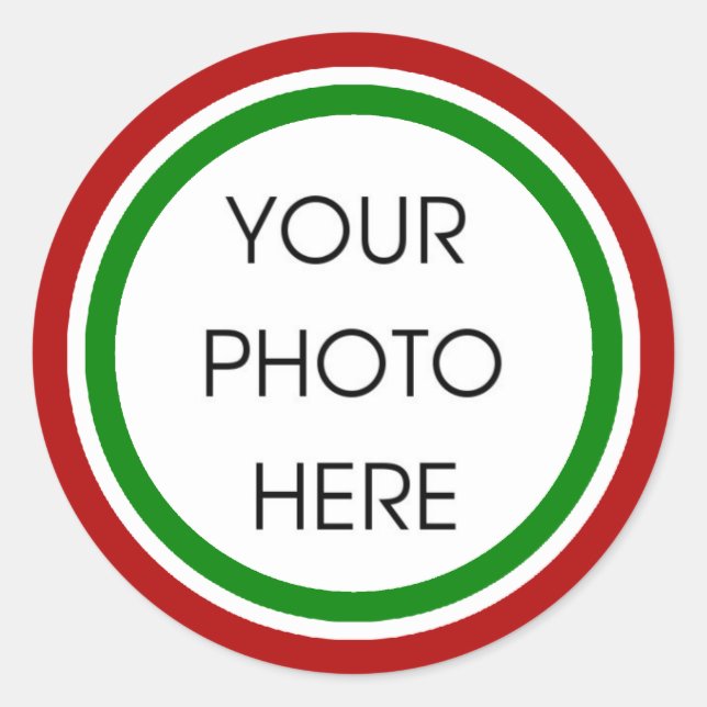 Weihnachtsschablonenaufkleber Runder Aufkleber (Vorderseite)