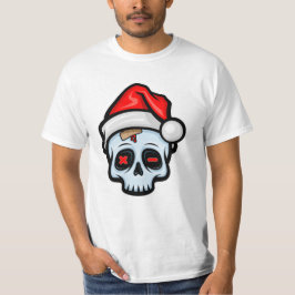 Weihnachtsschädel, Cartoon Stil T-Shirt