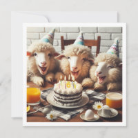Weihnachtsschaf-Geburtstagseinladung, Party