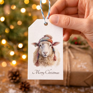 Weihnachtsschaf Geschenkanhänger