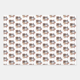 Weihnachtsschaf Geschenkpapier Set