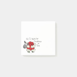 Weihnachtsschaf Kinder Cartoon Post-it Klebezettel