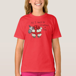Weihnachtsschaf Kinder Cartoon T-Shirt