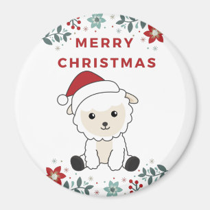Weihnachtsschaf Winter Animals Magnet