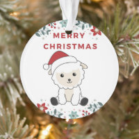 Weihnachtsschaf Wintertiere - Ornament