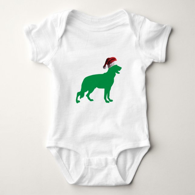 Weihnachtsschäfer Baby Strampler (Vorderseite)