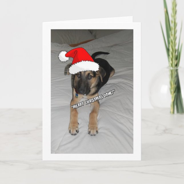 Weihnachtsschäfer Feiertagskarte (Vorderseite)