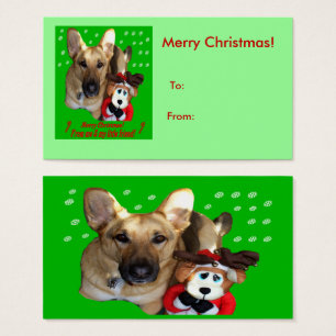 Weihnachtsschäfer Hunde Rentierpräsente Tags