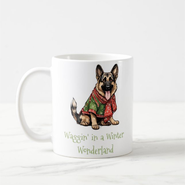 Weihnachtsschäfer Kaffeetasse (Links)
