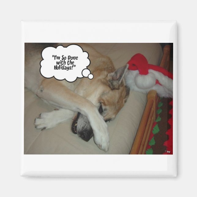 Weihnachtsschäfer Magnet (Vorne)