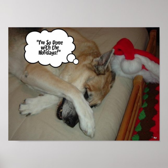 Weihnachtsschäfer Poster (Vorne)