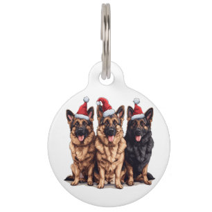 Weihnachtsschäfer Weihnachtshunde Haustiermarke
