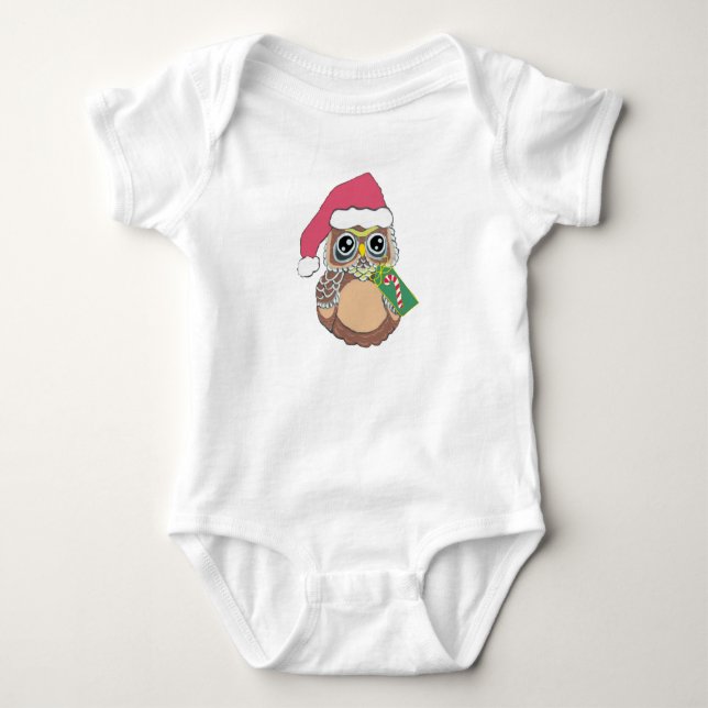 Weihnachtsschale Baby Strampler (Vorderseite)