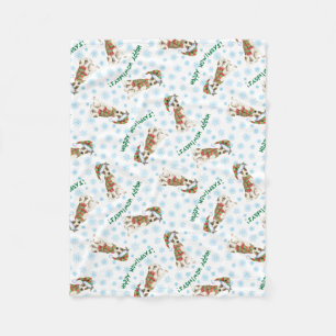 Weihnachtsschale Fleecedecke