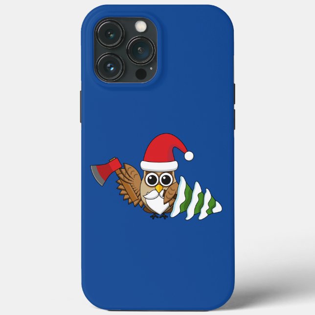 Weihnachtsschale mit Ax und Schneebaum Case-Mate iPhone Hülle (Rückseite)