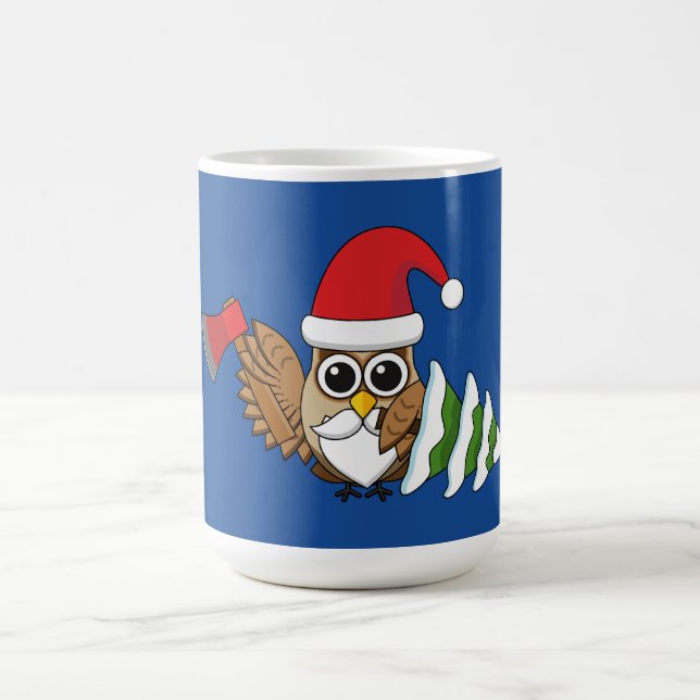 Weihnachtsschale mit Ax und Schneebaum Kaffeetasse (Mittel)