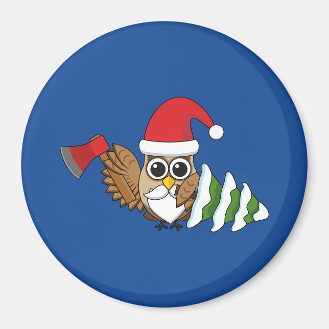 Weihnachtsschale mit Ax und Schneebaum Magnet (Vorne)