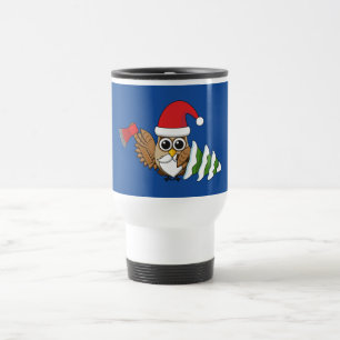 Weihnachtsschale mit Ax und Schneebaum Reisebecher