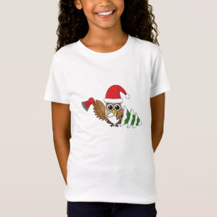 Weihnachtsschale mit Ax und Schneebaum T-Shirt