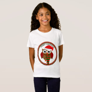 Weihnachtsschale mit rotem und weißem Schal und Hu T-Shirt