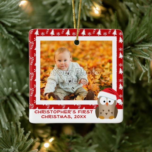 Weihnachtsschale Personalisierte Kinder/Baby/Erste Keramikornament (Baum)