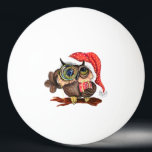 Weihnachtsschale Pong Ball Tischtennisball<br><div class="desc">Weihnachts Pingpong Balls mit Niedlichem Baby Owl In Weihnachtshut und Gift Bird Painting Funny Table Tennis Balls - oder wählen / Fügen Sie Ihren einzigartigen Text / Name / Farbe - Make Your Special Ping Pong Ball Geschenk - Größe und verschieben / entfernen / Elemente hinzufügen - Bild / Text...</div>