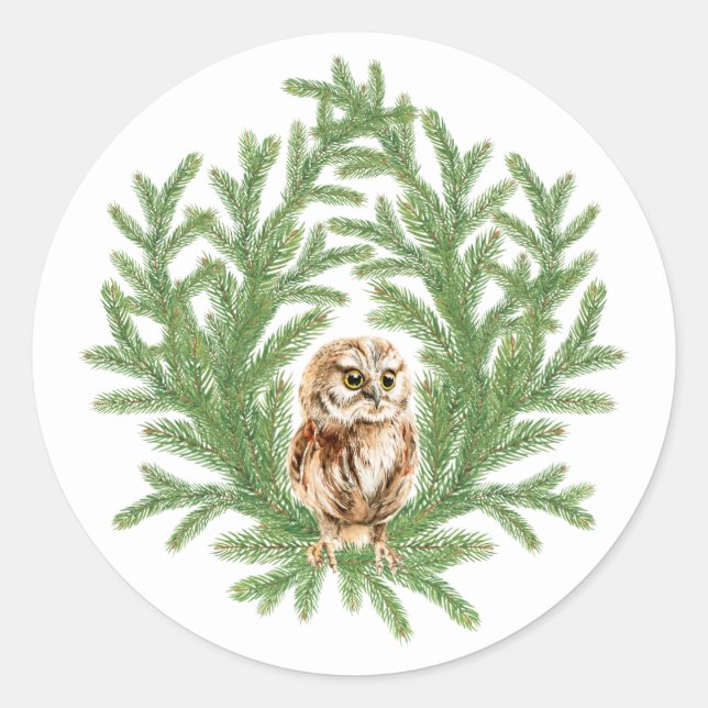 Weihnachtsschale Runder Aufkleber (Vorderseite)