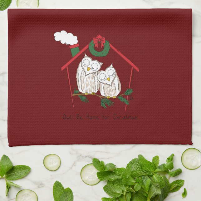 Weihnachtsschale Zuhause Niedlich Geschirrtuch (Gefaltet)