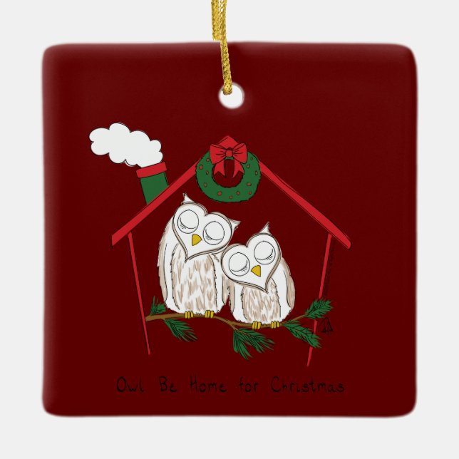 Weihnachtsschale Zuhause Niedlich Keramikornament (Vorderseite)