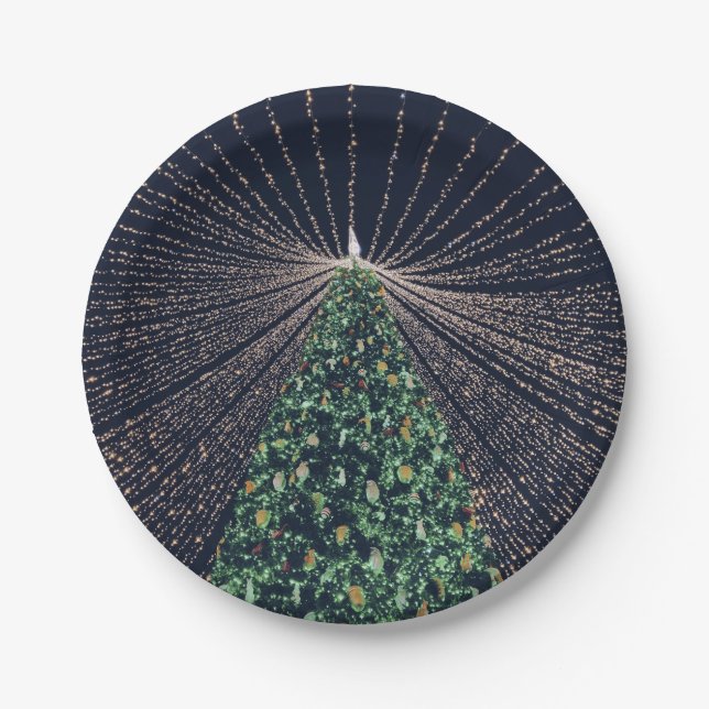 Weihnachtsscheibe Pappteller (Vorderseite)