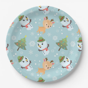 Weihnachtsscheibe Pappteller