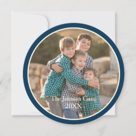 Weihnachtsschiff mit Weihnachtsfotokarte von Delph Feiertagskarte