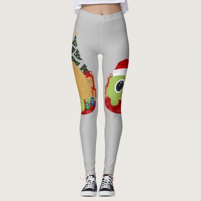 Weihnachtsschild Leggings (Vorderseite)
