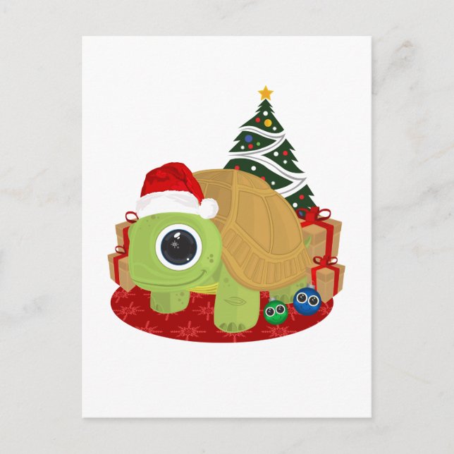 Weihnachtsschild Postkarte (Vorderseite)