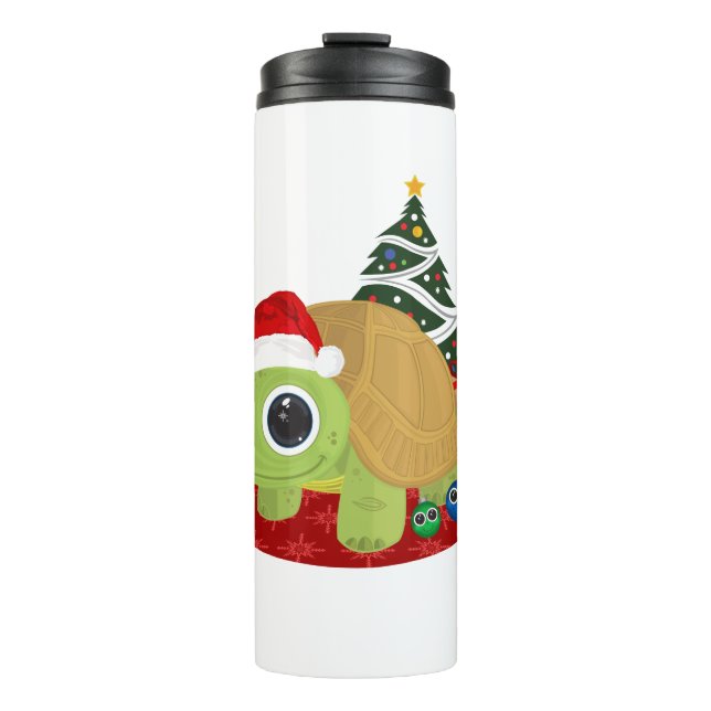 Weihnachtsschild Thermosbecher (Vorderseite)