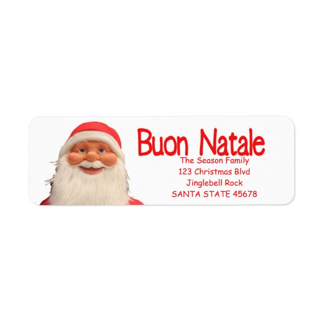 Weihnachtsschild von Weihnachten - Buon Natale (Vorne)