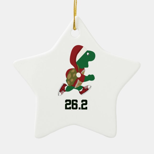 Weihnachtsschildkröte 26,2 keramik ornament (Vorne)