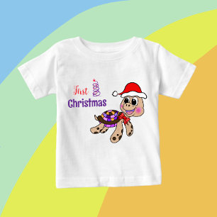 Weihnachtsschildkröte Baby T-shirt