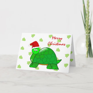 Weihnachtsschildkröte Feiertagskarte