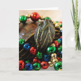 Weihnachtsschildkröte Feiertagskarte