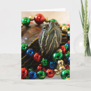 Weihnachtsschildkröte Feiertagskarte