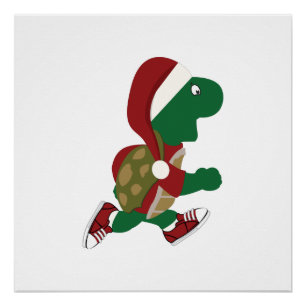 Weihnachtsschildkröte Poster